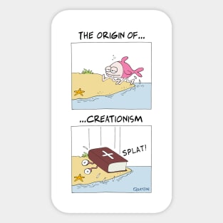 The Origin of Creationism Sticker